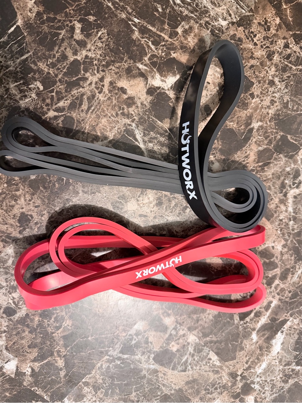 HUTWORX Resistance Loop Bands - Black & Red